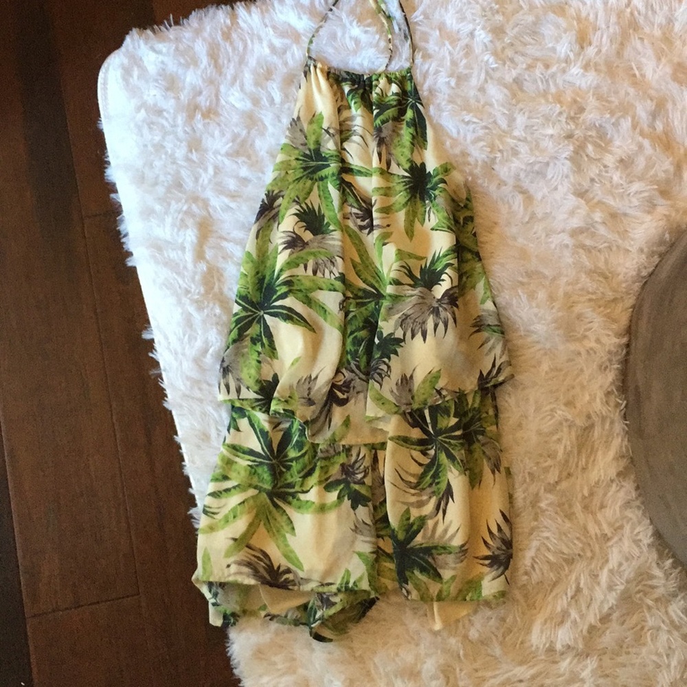 Tropical Halter Romper